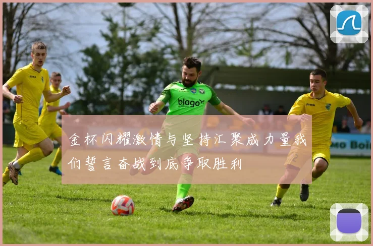 金杯闪耀激情与坚持汇聚成力量我们誓言奋战到底争取胜利